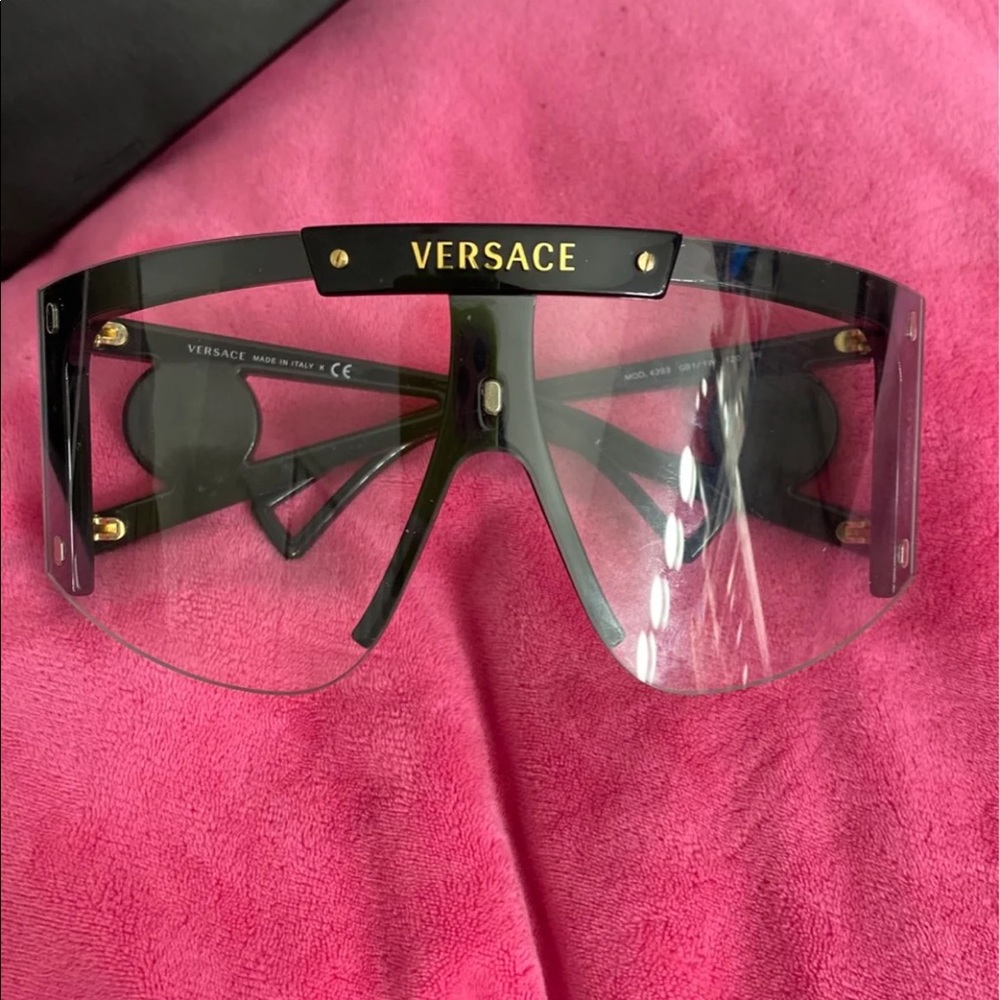 (Sold) Versace Medusa Icon Shield Sunglasses